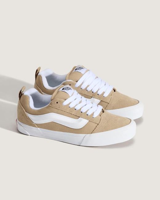 Vans White Knu Skool Shoes for men