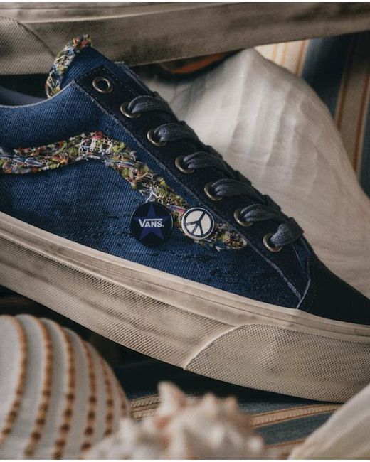 Vans Blue Premium Old Skool 36 Shoes for men