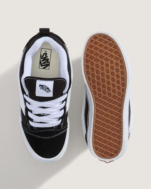 Vans Black Jugendliche Knu Skool Schuhe (8-14 Jahre) Größe