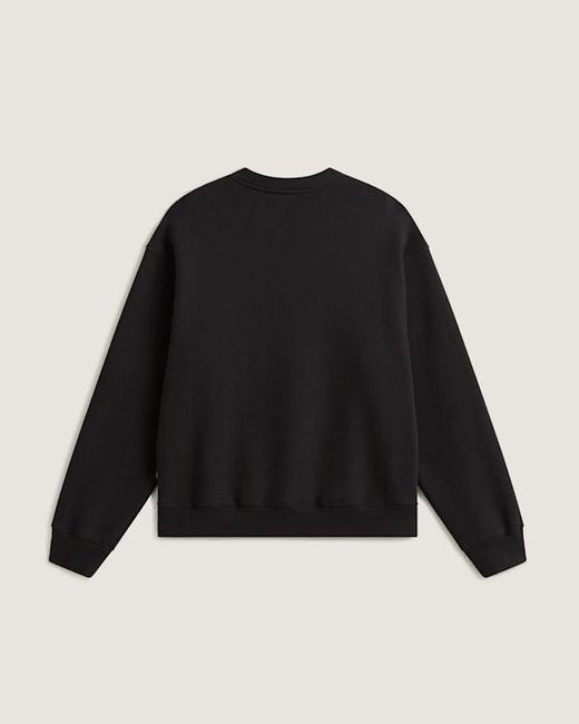 Vans Black Stretch Logo Crew Sweatshirt for men