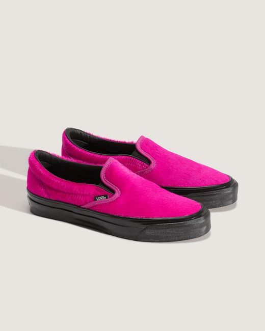 Vans Purple Premium Classic Slip-On Shoes for men
