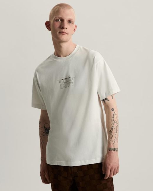 Vans Natural Hotline Radio Ss Tee Marshmallow for men
