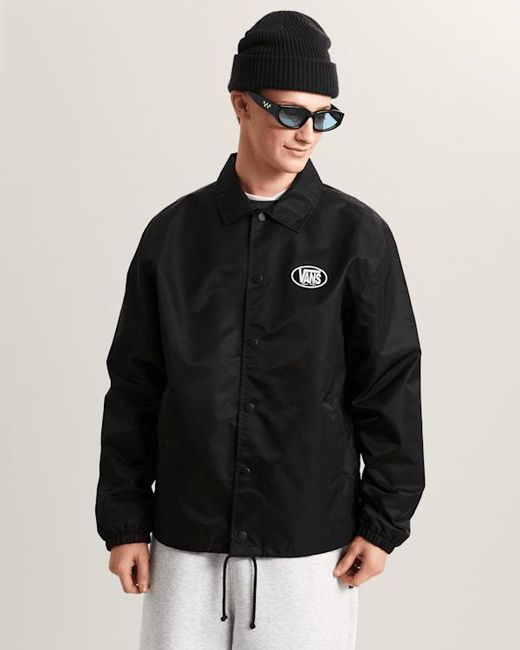 Vans Black Torrey Nylon Coaches Jacket for men
