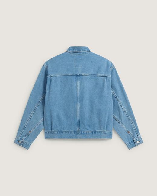 Vans Blue Denim Trucker Jacket Light Stonewash for men