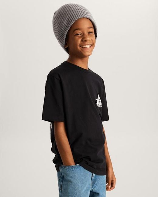 Vans Black Kids Framework T-Shirt (8-14 Years)