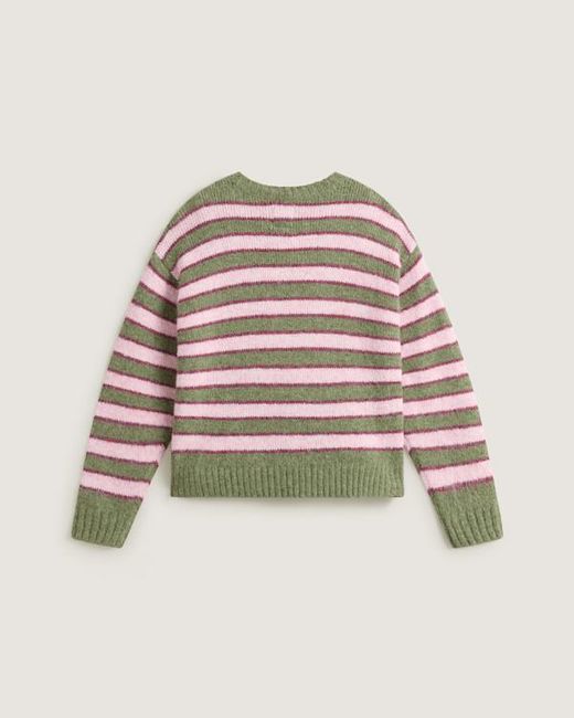 Vans Green Rollins Stripe Sweater Balsam/Mystcmlbry