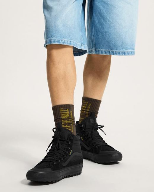 Vans Black Sk8-Hi Waterproof Insulated Shoes for men