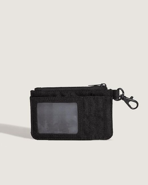 Vans Black Off The Wall Zip Wallet for men