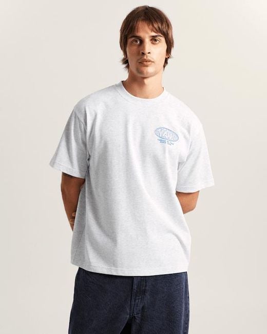 Vans White World Tour Loose T-Shirt for men