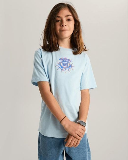 Vans Blue Kids Torched Logo T-Shirt (8-14 Years)