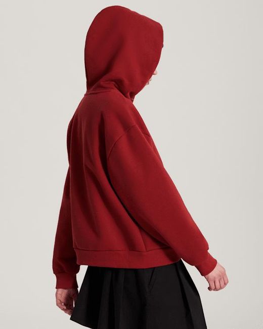 Vans Red Retro Sport Pullover Poppy Ember