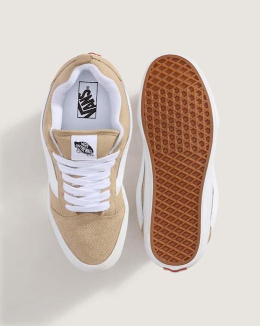 Vans White Knu Skool Shoes for men