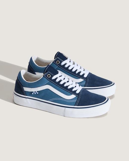 Vans Blue Skate Old Skool Shoes for men