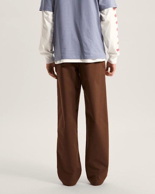 Vans Brown Authentic Chino Straight Trousers for men