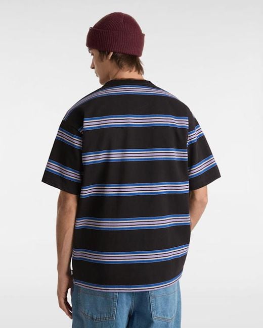 Vans Mesa Stripe T-Shirt, Herren, Größe in Black für Herren