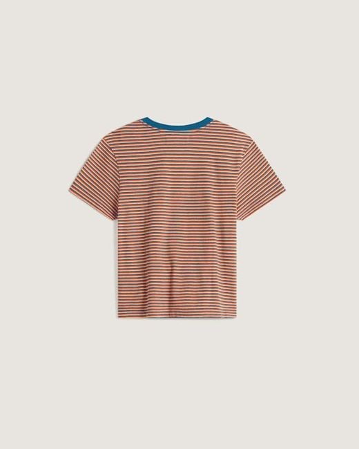 Vans Blue Salton Stripe T-Shirt