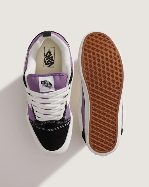 Vans Purple Knu Skool Shoes for men