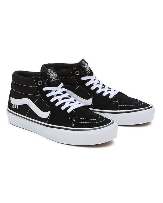 Vans Skate Grosso Mid Shoes in Black Lyst UK
