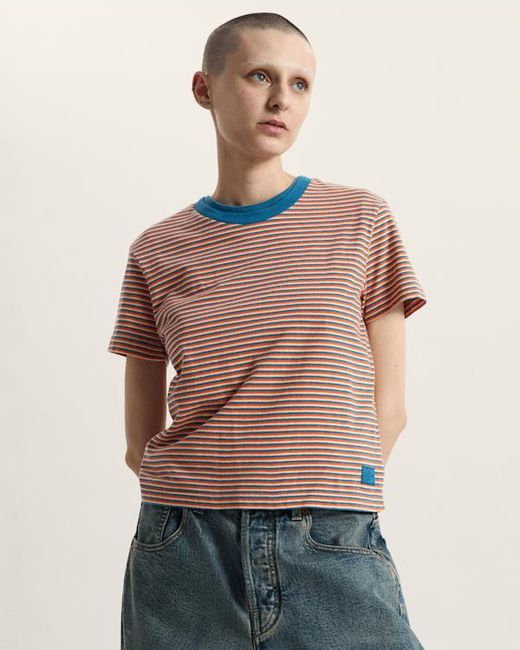 Vans Blue Salton Stripe T-Shirt