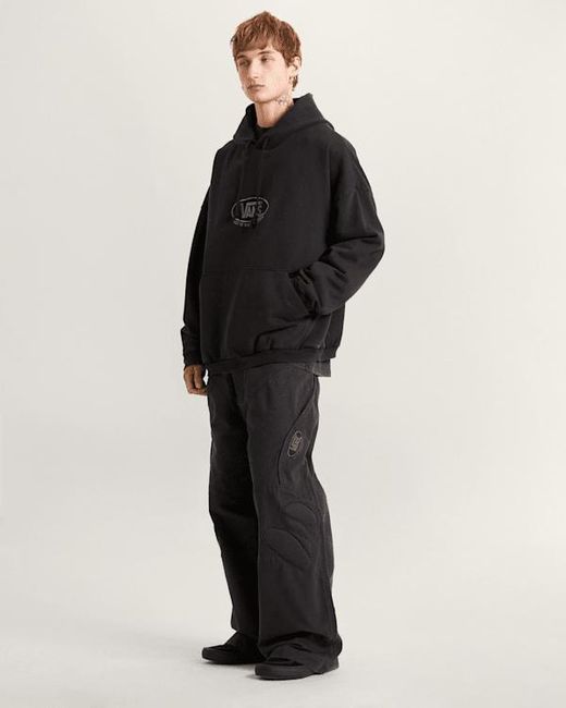 Vans Black Act Of Disagreement Oval Logo Hoodie for men