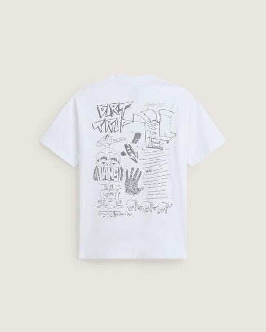 Vans White Dirt Trip T-Shirt for men