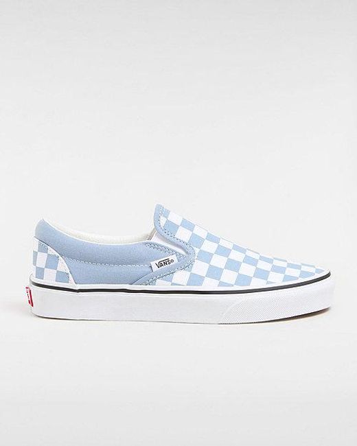 Vans Classic Slip-on Checkerboard Schoenen in het Blue
