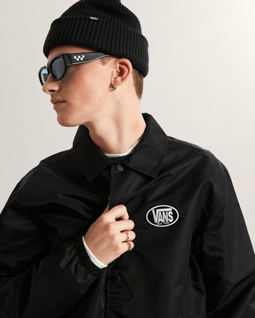Vans Black Torrey Nylon Coaches Jacket for men