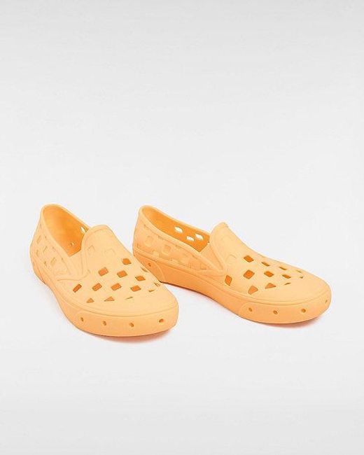 Vans Orange Slip-on Trk Shoes