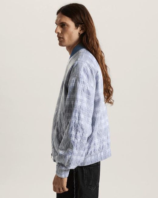 Vans Blue Otw X Tdc Double Layered Bomber Jacket Deep for men