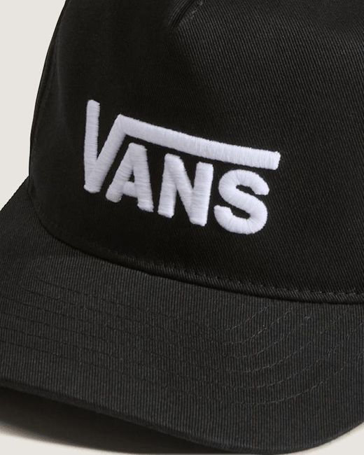 Vans Black Kids Drop V Logo Snapback Hat