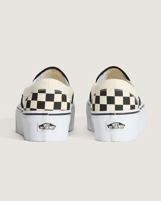 Vans Natural Classic Slip-On Platform Shoes