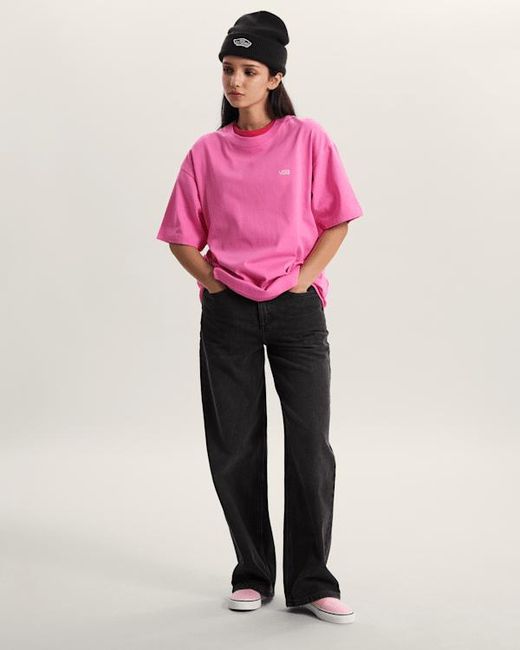Vans Pink Left Chest Ii Loose T-Shirt for men