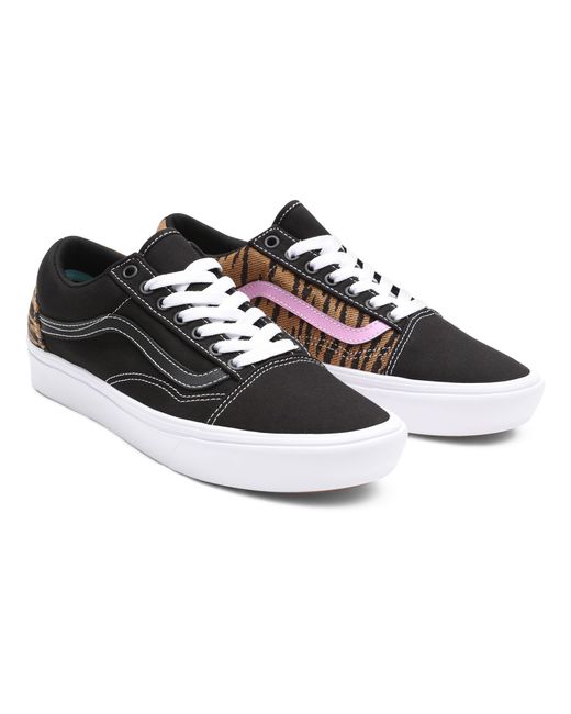 Zapatilla Vans Old Skool Velcro Mujer Negro –