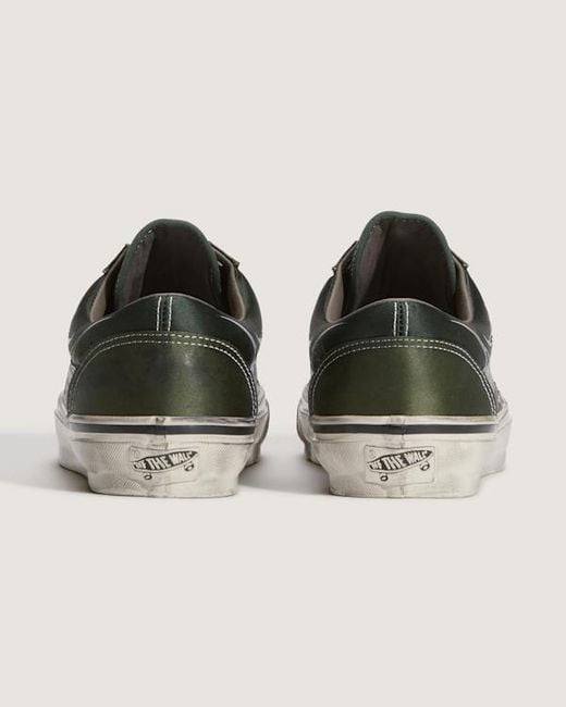 Vans Green Premium Old Skool 36 Flames Shoes for men