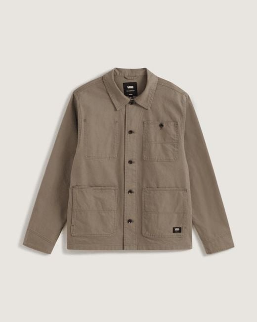 Vans Brown Drill Chore Canvas Jacket for men
