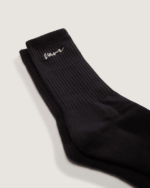 Vans Classic Script Crew Socken (1 Paar) Herren, Größe: L (48-51​ in Black für Herren