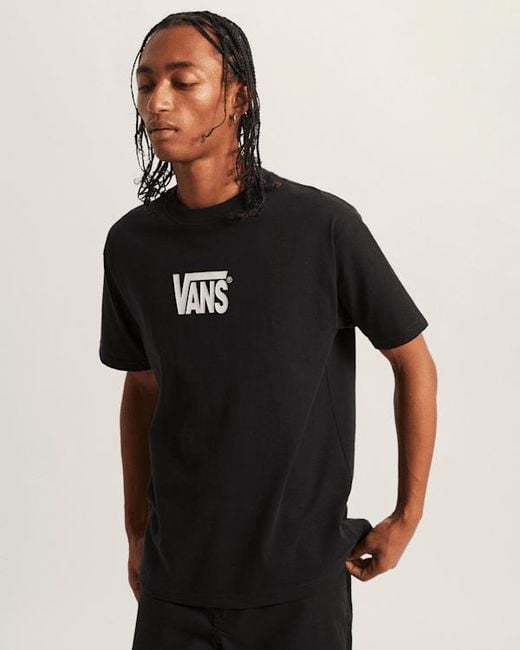 Vans Black Stretch Logo T-Shirt for men