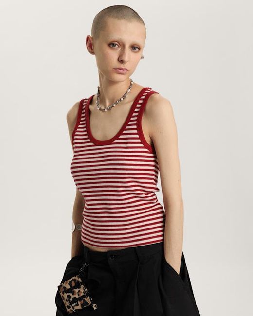 Vans Red Lilly Stripe Tank