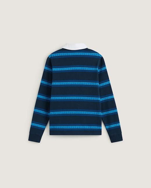 Vans Blue Kids V Rugby Long Sleeve Shirt