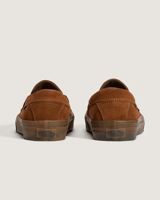Vans Brown Skate Loafer Shoes for men