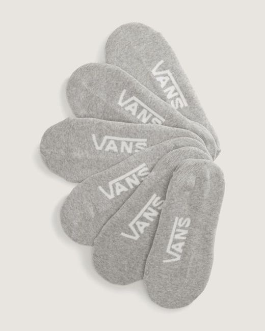 Vans Gray Classic No Show Socks (3 Pairs) Size: L (8.5-12​ for men