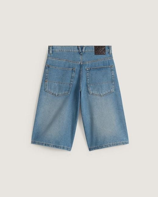Vans Blue Cinched Check-5 Baggy Shorts