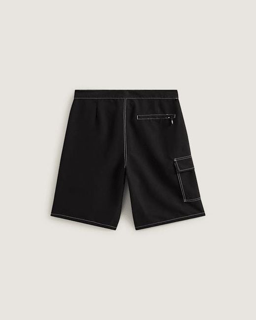 Vans Black Voyage Long Cargo Boardshorts for men