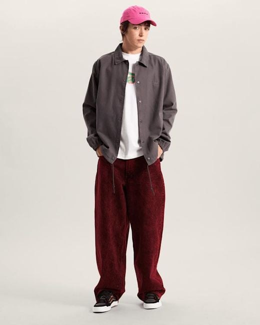 Vans Gray Torrey Pigment Canvas Coaches Jacket for men