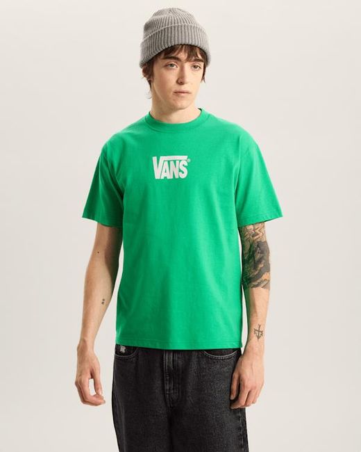 Vans Green Stretch Logo T-Shirt for men