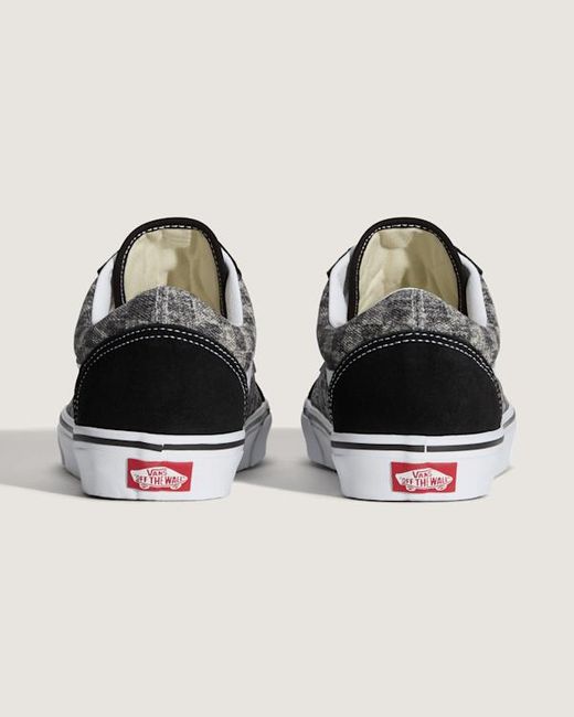 Vans Metallic Old Skool Denim Checkerboard Shoes for men