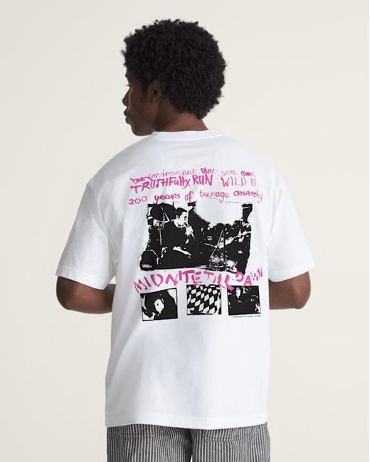 Vans White Sex Pistols Run Wild On The Ss Tee for men