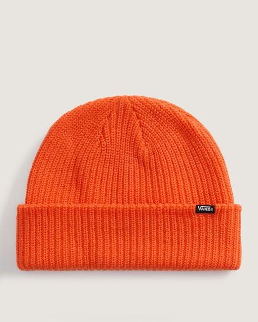 Vans Orange Core Basic Cuff Beanie for men