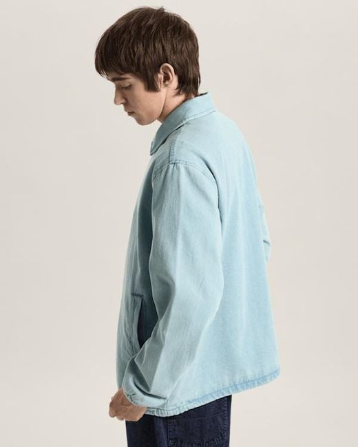 Vans Blue Premium Denim Torrey Coaches Jacket for men