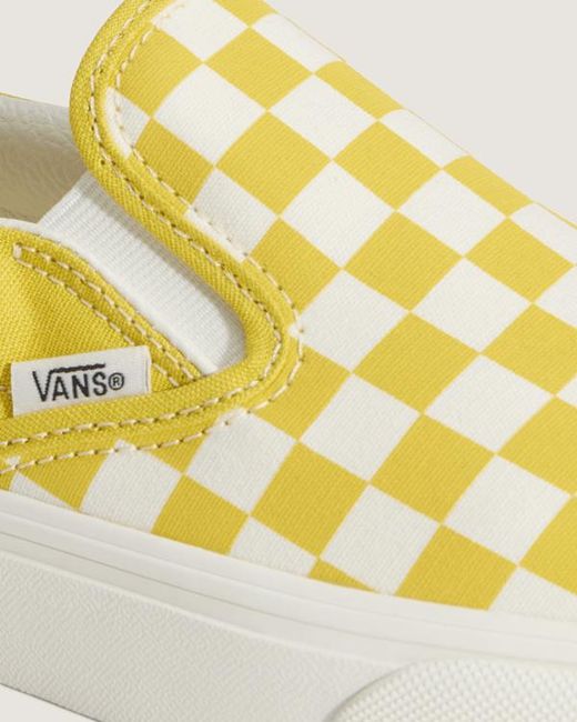 Vans Yellow Classic Slip-On Shoes for men